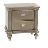 NicBex Nightstand with 2 Drawers,1pc Side Table with Storage Space and Metal Handle,Modern Bedside Table for Bedroom,Living Room - 2 of 4