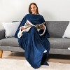 PAVILIA Wearable Blanket with Sleeves for Women Men Adults, Warm Soft Plush Snuggle Pocket Sleeved TV Throw - 2 of 4