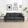 Lyngins 57 Inch Corduroy Sofa,Upholstered Loveseat Couch,Sofa Bed for Living Room,Bedroom - 2 of 4