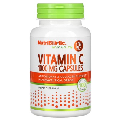 NutriBiotic Immunity, Vitamin C, 1,000 mg, 100 Gluten Free Capsules