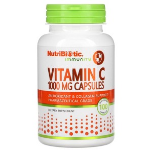 NutriBiotic Immunity, Vitamin C, 1,000 mg, 100 Gluten Free Capsules - 1 of 4