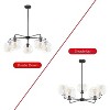 Rennnsan Orvani 33" W 5 -Light Glass Dimmable Contemporary Bubble Chandelier in Gold & Black - 2 of 4