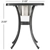 GDFStudio Walson Outdoor Cast  Aluminum 3 Piece Bistro Set with Ice Bucket - 4 of 4