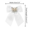 INSPIRE CHIC Women's Ribbon Rhinestone Pre-tied Bow Neck Tie Brooch Pins for Shirts - 2 of 4