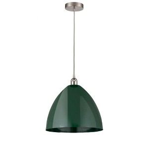 Plymouth Dome - 1 Light Cord Hung Mini Pendant In Industrial Style-18.75 Inches Tall and 16 Inches Wide - 1 of 1
