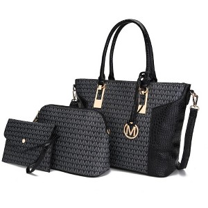 MKF Collection Shonda 3PC Tote with Cosmetic Pouch & Wristlet by Mia K - 1 of 4