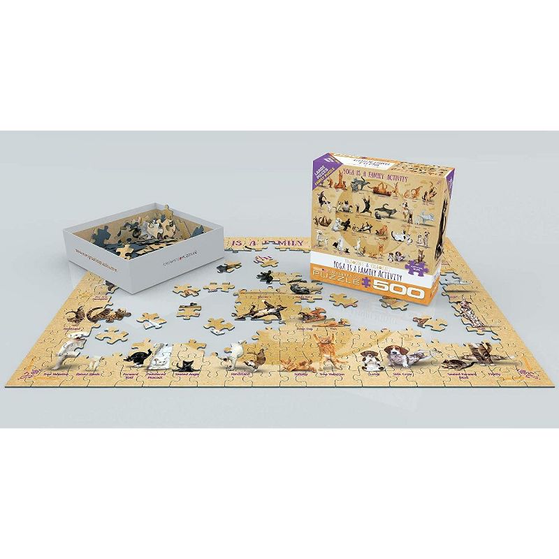 Eurographics Inc. Yoga is a Family Activity 500 Piece Jigsaw Puzzle, 2 of 6