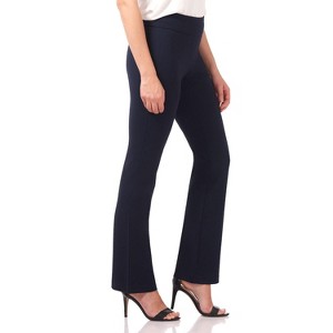 Rekucci Women's All Season Knit Secret Figure Bootcut Pants – Pull-On Comfort with Tummy Control - Navy, 2 - 1 of 4