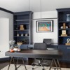 LLHZSY 41" Black Warm Kitchen Island Pendant Lighting Integrated LED Linear Chandelier Light Fixture - 3 of 4