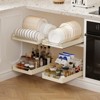 Pull-Out – Stainless Steel Sliding Shelf for Kitchen/Pantry (No-Drill Adhesive Install) - 2 of 4