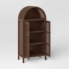 Woven Arched Wood Cabinet Brown - Opalhouse™ - image 3 of 4