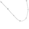 Pompeii3 1 1/2 Ctw Diamond Bezel Station Necklace 14K White Gold 18" - 2 of 4