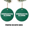 Binghamton University Bearcats Alumn Porcelain Holiday Christmas Tree Ornament - 2 of 4