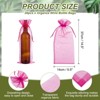Unique Bargains Organza Drawstring Wine Bottle Wrapping Gift Bags 14.5" x 5.5" 20 Pcs - 2 of 4