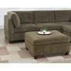 Gulches 1pc Tan Chenille Modular Ottoman - 37"¡Á37"¡Á18"H, Foam Cushion, Plywood Frame, Contemporary Style for Corner Wedge Sectional (Living Room) - 2 of 4