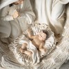 10"H Sullivans Christmas Holy Family And Creche, White, Indoor Christmas Decor - 2 of 4