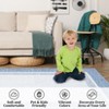 Modern Machine WashableArea Rug with Non Slip Backing Low Pile Accent Rug Foldable Contemporary Indoor Carpet - 4 of 4