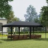 Aghana Digitals Blue Pop Up Gazebo Canopy: 10'x19.2' Outdoor Party Tent with UV Protection, - 3 of 4