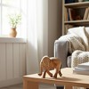 Sagebrook Home 8" Wooden Elephant Decor - Contemporary Rustic Brown Elephant Statue for Home or Office Decor - Decorative Animal Elephant Sculpture - 3 of 4