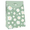 Big Dot of Happiness Sage Green Daisy Flowers - Floral Gift Favor Bags - Party Goodie Boxes - Set of 12 - 3 of 4