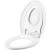 Mayfair by Bemis Little2Big Never Loosens Plastic Children's Potty Training Toilet Seat with Slow Close Hinge - White - 3 of 4