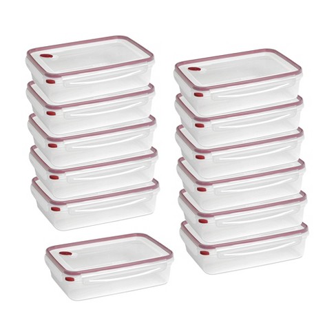 Plastic Cold Food Storage Container - 2.5 Inch Deep - Rectangle - Clear -  Full Size - 1 Count Box