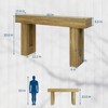 63" Console Table for Entryway, Wooden Narrow Sofa Table Behind Couch, Rectangular Entryway Table Foyer Hallway Table, Console Sofa Table - 2 of 4