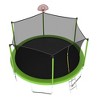 Jump Into Fun 14FT for Kids Children with Safety Enclosure Net And Basketball Hoop Outdoor Backyards Recreational Trampoline Durable Fun - 4 of 4