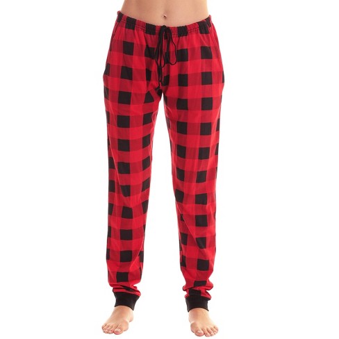 Black & White Buffalo Plaid Jogger Jammie Pants