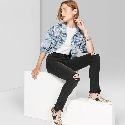 black high waisted jeans target