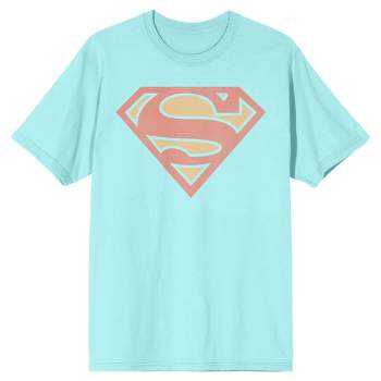 Superman Classic Logo Men's Celadon T-shirt