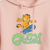 Women's - Garfield - Garfield Skater Logo Cropped Graphic Hoodie - 2 of 3