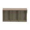 Household Essentials 3 Section Narrow Shelf Organizer Tray Brown : Target