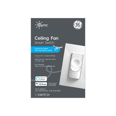 GE CYNC Smart Ceiling Fan Switch, 1 of 13