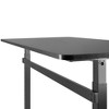 Tranzendesk Standing Desk?with Front Handle and Detachable Wheels - 55" Sit to Stand Workstation  Black  Stand Steady - image 2 of 4