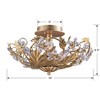 Crystorama Lighting Paris Market 6 - Light Semi-Flush Mount in  Gold Leaf - 4 of 4