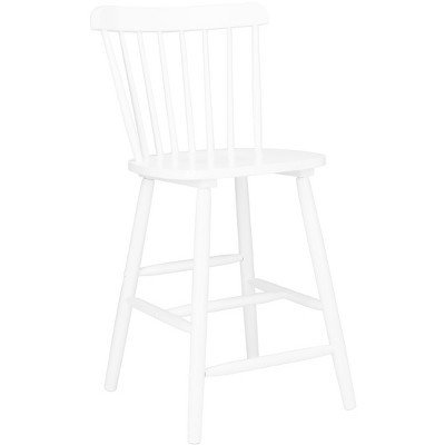 White Rubberwood Windsor Counter Stools Set of 2