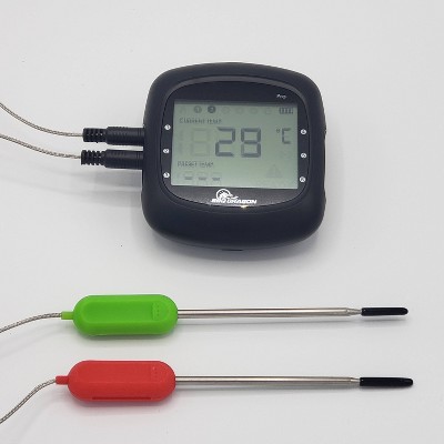 Wireless Probe Grill Thermometer Silver - BBQ Dragon