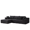 NicBex Couches for Living Room 108" Upholstered Modular L Shape Sectional Sofa Couch Set Free Combination Chenille With 6 Pillows for Bedroom - 2 of 4