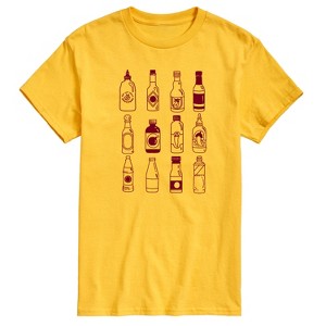 Men's - Instant Message - Hot Sauces Galore Short Sleeve Graphic T-Shirt - 1 of 4