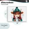 Stupell Industries Cozy Hot Chocolate Cow Framed Giclee Art - 4 of 4