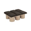 Meridian Furniture,Pavilion Boucle Fabric Bench - 4 of 4