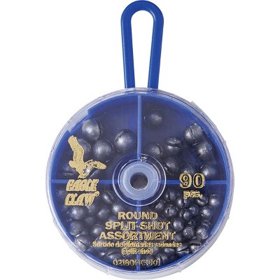 Eagle Claw Round Split-Shot Sinkers Dial Pack