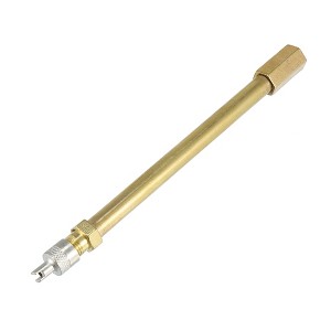 Unique Bargains Auto Tire Valve Extension Adaptor Air Tyre Stem Extender Inflation Stright Bore for Car Truck Motorcycle Bike 120mm/4.72" 1pc - 1 of 4