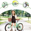 DSVIMOY Bicycles, Cruiser Bikes with Training Wheels, Girls Bike with Height-adjustable Saddle and Handlebar, Green, 20.87"*33.46"*43.31" - 4 of 4