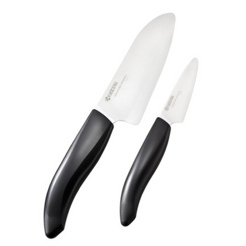 Kyocera Revolution Ceramic Knife 2 Piece Gift Set, White