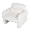 NicBex Upholstered Accent Chair with Arms and Pillow,Modern Sofa Chair,Teddy Fleece Arm Chairs for Bedroom,Reading Room,Gray/Beige/Pink - 4 of 4