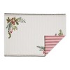 Design Imports Heritage Holiday Sprigs Reversible Embellished Placemat Set/4 - 2 of 4