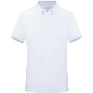 INSPIRE CHIC Men's Short Sleeve Lightweight Regular Fit Casual Business Work Solid Polo Shirts - 1 of 4