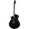 Breedlove Rainforest All Mahogany Left-Handed Concert Acoustic-Electric Guitar Black Gold - 3 of 4